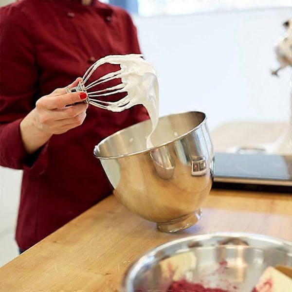 for K5AWW Erstatningstrådvisp for Kitchen 5QT 5K5SS 5KPM5 Mikser for 5 Quart Løftemaskiner Trådvisp