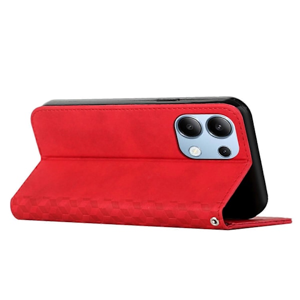 Kotelo Xiaomi Redmi Note 13 4G:lle Lompakko Magneettinen Läppäkansi PU-nahkaa Yhteensopiva Xiaomi Redmi Note 13 4G -kotelon kanssa Red