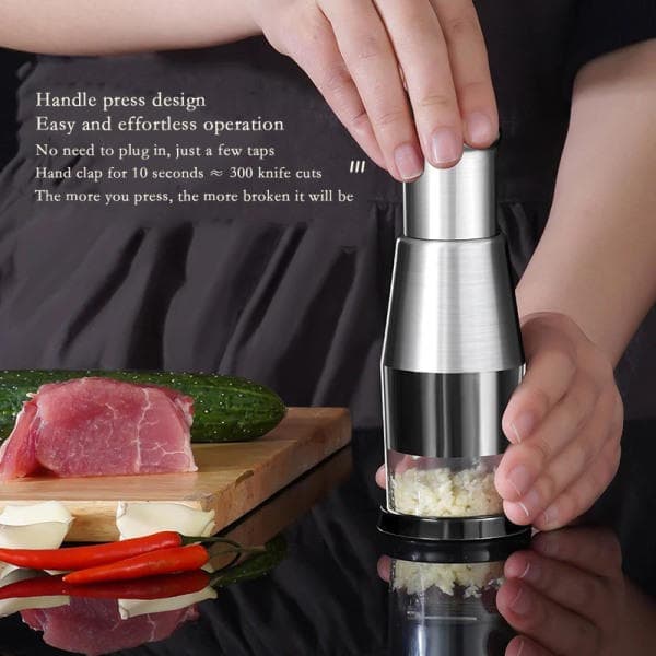Hvitløkspresse, håndholdt matkutter, slicer, terningkutter, blender