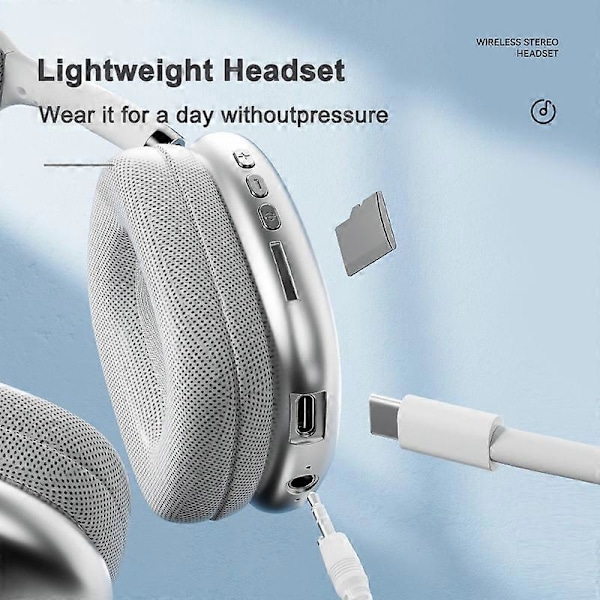 P9 Pro langattomat Bluetooth-kuulokkeet mikrofonilla, melua vaimentavat stereokuulokkeet, urheilu- ja pelikuulokkeet, tukevat TF-korttia Red