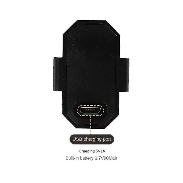 4 st 7 Färger Drönare Stroboskopljus USB LED Anti-kollision Cykel Bakljus Drönare Nattflygning Mini Signalblixt