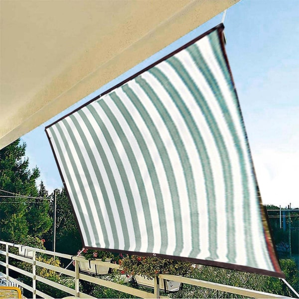 Rektangulært skyggenett, lys farge utendørs markise/svømmebasseng/garasje skyggeklut/skygge