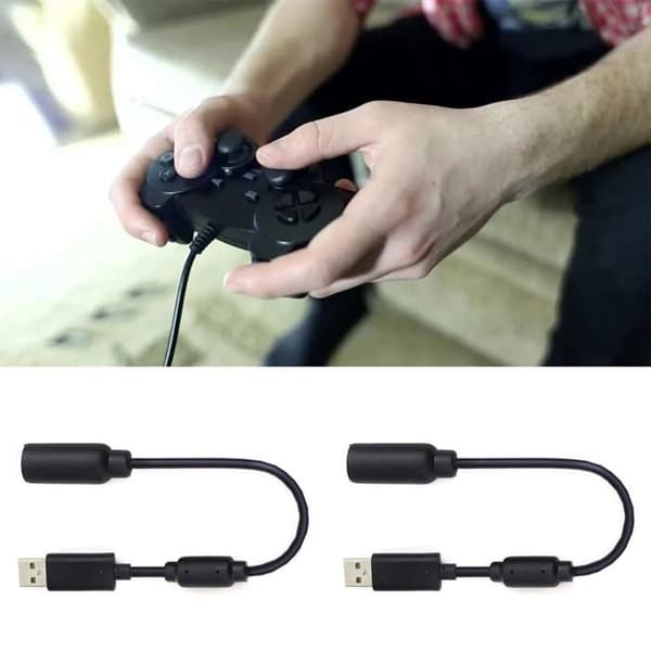 USB-adapter for kablede Xbox 360-kontrollere, USB-adapter for kablet kontroller, PC-kompatibel