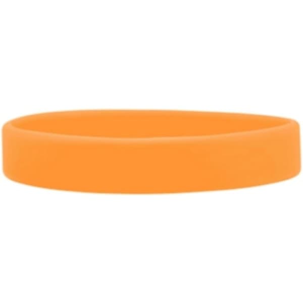 Silikonarmband 10-pack Ungdomsstorlekar (Orange)