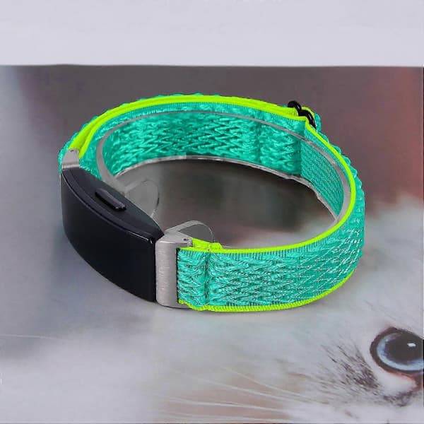 Til Fitbit Inspire 3 Wave Shape Vævet Nylon Smartwatch Rem Erstatningsarmbånd Multicolor Style D