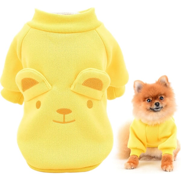 Puppy Sweatshirt Pullover Jumper Sweater Cute Bear with Ears Warm Autumn Winter Clothes