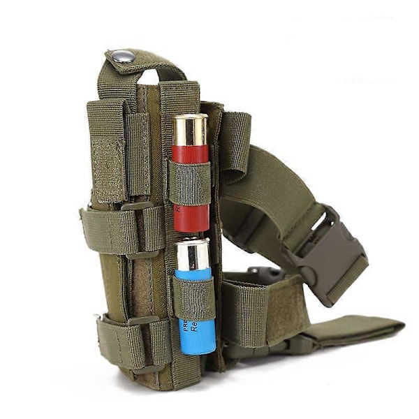 Taktisk Molle Benplattform Pistolhölster Universell Nylon Benpanel Vapenhölster Ficka Snabbkoppling Jakttillbehör green set