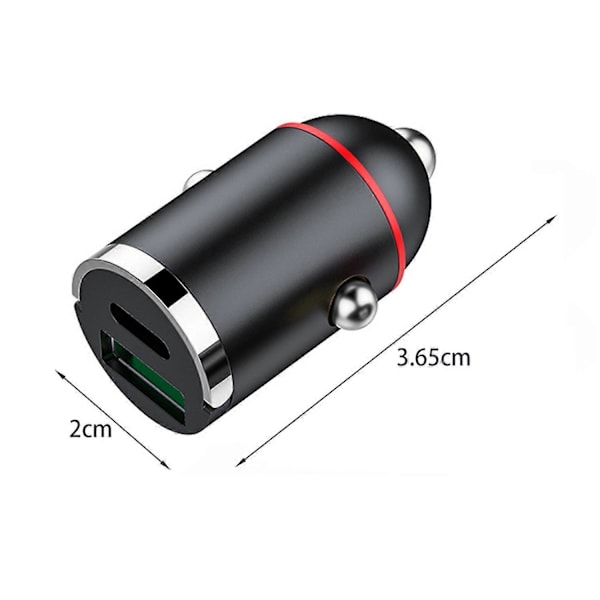 1 Sett 100W Universal Billader Snap Pull Ring Dobbel USB Billader Socket Biltilbehør C