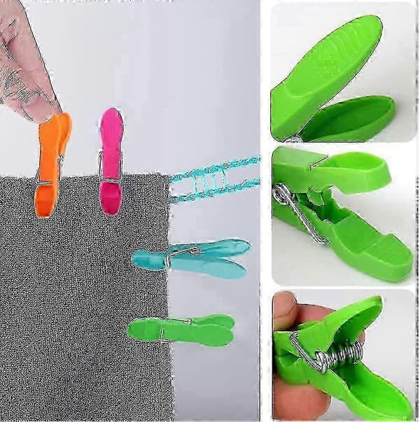 Klesklyper, 24-pakning klesklyper i plast