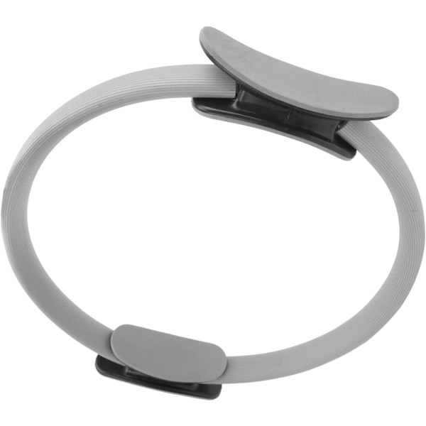 Fitness Pilates -rengas - Kaksikahvainen harjoitusrengas Fitness Magic Circle -vastusrengas kaksoiskahvalla joogassa ja keskivartaloliikunnoissa - 38 cm Grey