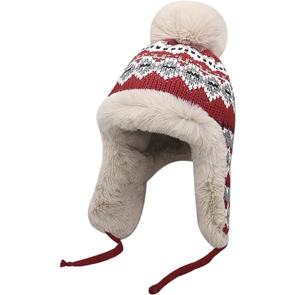 Naisten lämmin talvinen neulottu pipo