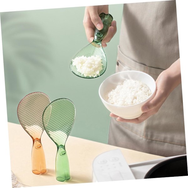 3 stk. Ris Skeer Japansk Ske Plastik Bestik Plastik Skeer Ris Serveringsske Ris Non-Stick Paddel Madlavningsske