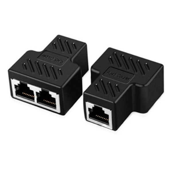 1 til 2-veis RJ45 Hunn Splitter Adapter LAN Ethernet Nettverkskabel Kobling