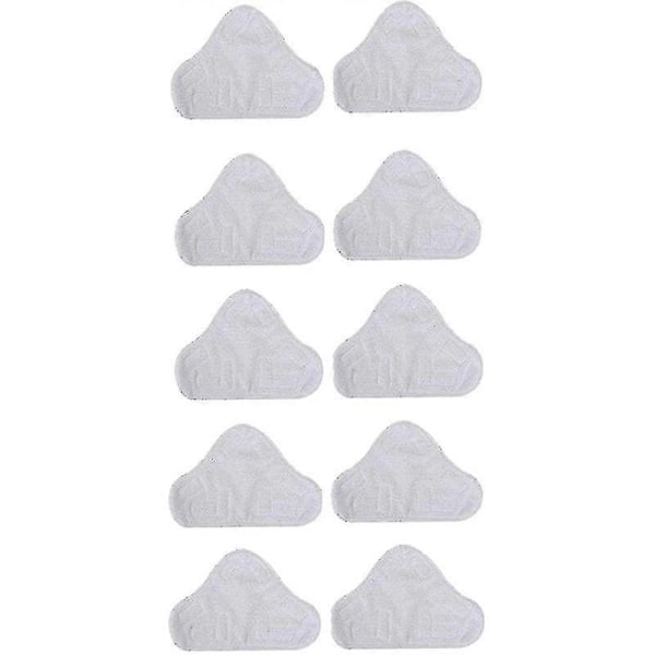 10-pack Ersättnings Steam Mop Mikrofiberduk Pad För H2o Mop X5 Triangulär Drag
