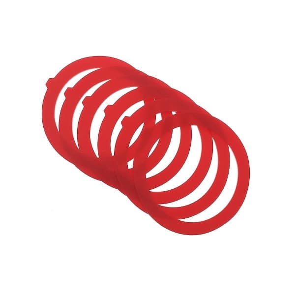 6-pack ventilpackning kompatibel med K-gp1059291, enkel att installera, silikonbehållarventilpackning