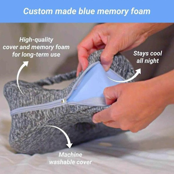 Smooth Spine Pillow, Smooth Spine Alignment Pillow - Lindrar höft- och ischiasbesvär, Smooth Spine Leg Pillow-Yvan White