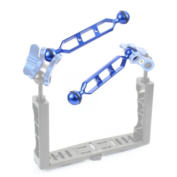 7.0 tommer 17.7cm Aluminium Legering Dobbelt Kugleledsarm, Kuglediameter: 25mm Blue