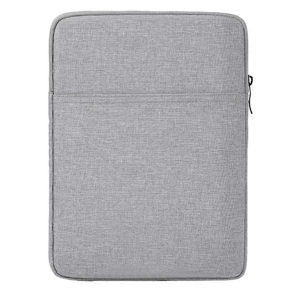 Ohut kantolaukku 8 tuuman tableteille, suojapussi vedenpitävä suojalaukku taskulla - vaaleanharmaa Multicolor Light Grey