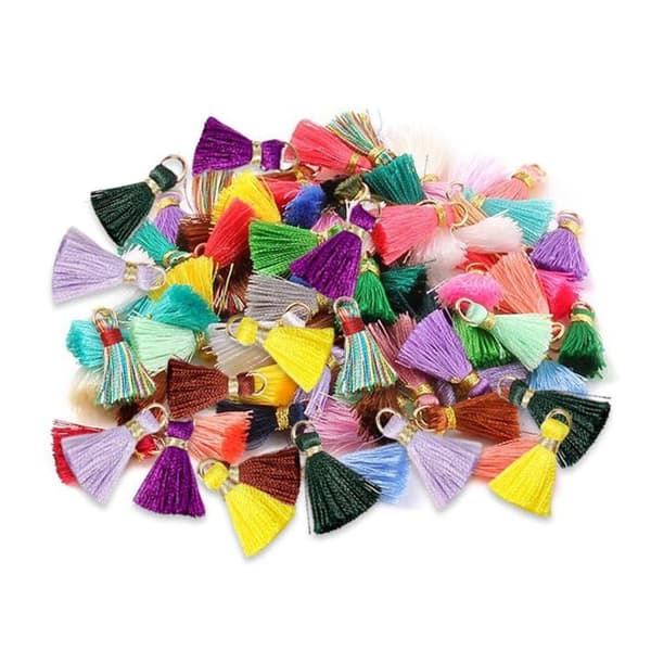 80 tofsar 2CM - Mini - Smycken/Nyckelringar