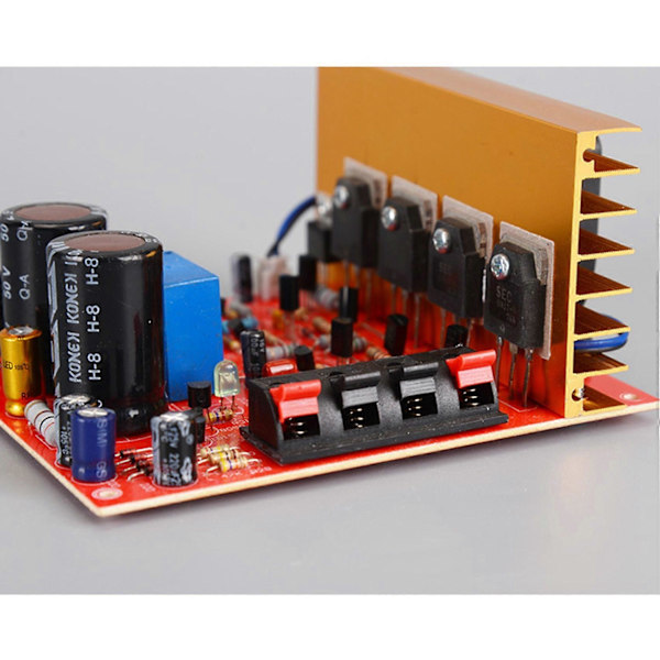Effektforstærker Audio Board 180W+180W 2.0 Kanal FET Højttalerforstærker Lydforforstærker Dobbelt AC18V-26V Med Blæser