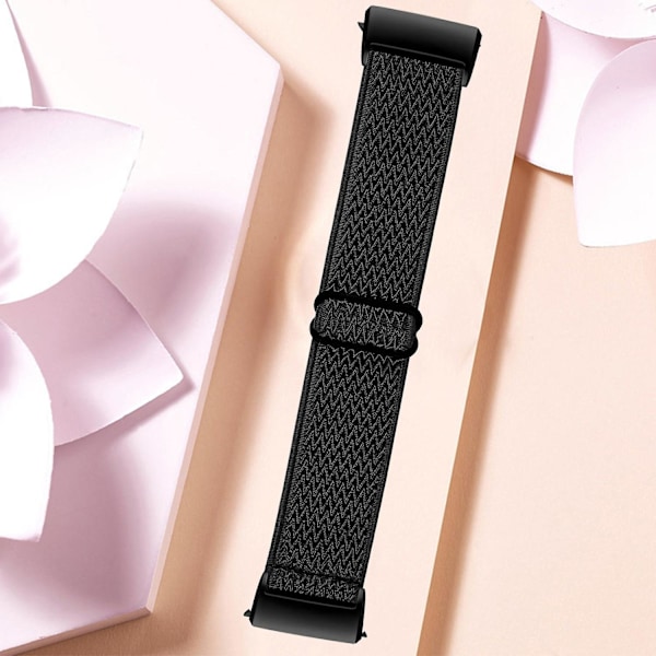 Elastiskt klockarmband för Fitbit Charge 3/3 SE/4, justerbart armband med svart kontakt Black Style F Fitbit Charge 3