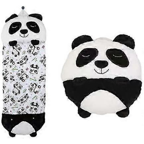 Söt Panda Sovsäck Portabel Vikbar Djursovsäck Med Mjuka Kuddar Hela Säsongen Varm Barn Pojkar Flickor (panda) 180x70cm