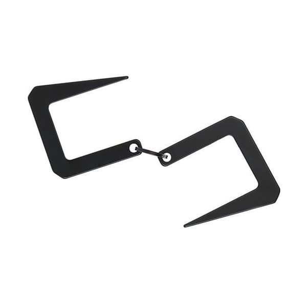Udendørs S-krog i rustfrit stål - 2 stk., dobbeltsidet - Velegnet til grill, camping, 14*6*0.2cm