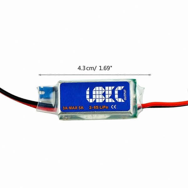 5V/6V justerbar BEC-regulator 3A UBEC Step-down-modul til 2-6S Lipo Anti-interferens koblingsstrømforsyning