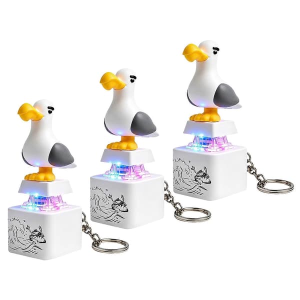 Ny Måke Mine - Måke Mine Knapp Nøkkelring 3pcs