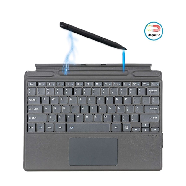 2089A Magnetisk Bluetooth Trådløst Tastatur med Berøring for Microsoft Surface Pro 8/X Bærbar PC