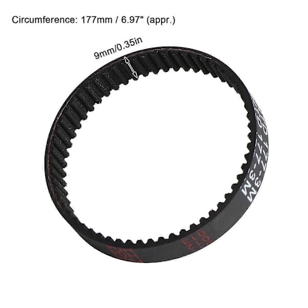 9mm Tannet Høvel Drivreim Gummi for Black Decker KW715 KW713 BD713 177