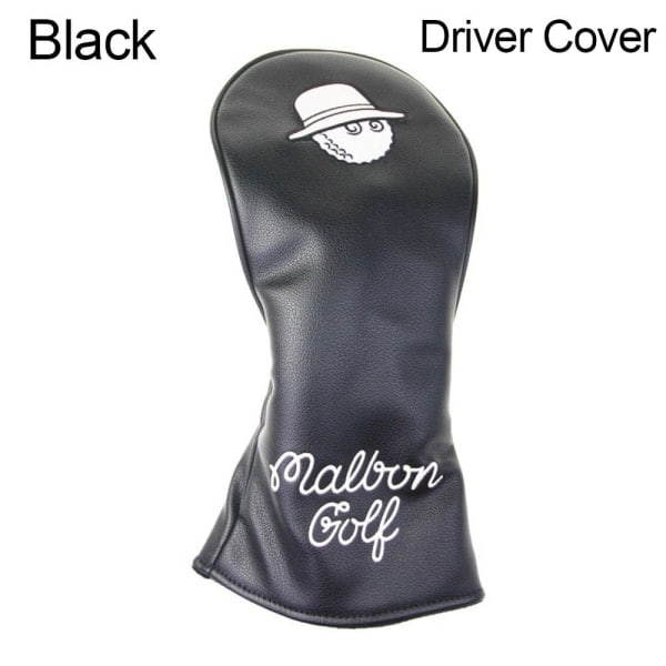 Golfklubbhuvudskydd Golf Träskydd SVART DRIVERSKYDD DRIVER Svart Driverskydd-Driverskydd Black Driver Cover-Driver Cover