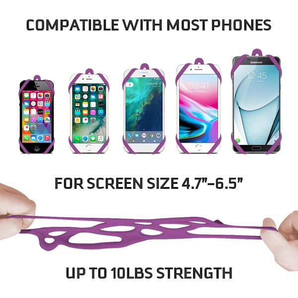 1 kpl Puhelinnauhahihna Kotelopidike Irrotettavalla Kaulahihnalla Yleinen Älypuhelimille iPhone 8,7 6S iPhone 6S Plus Purple