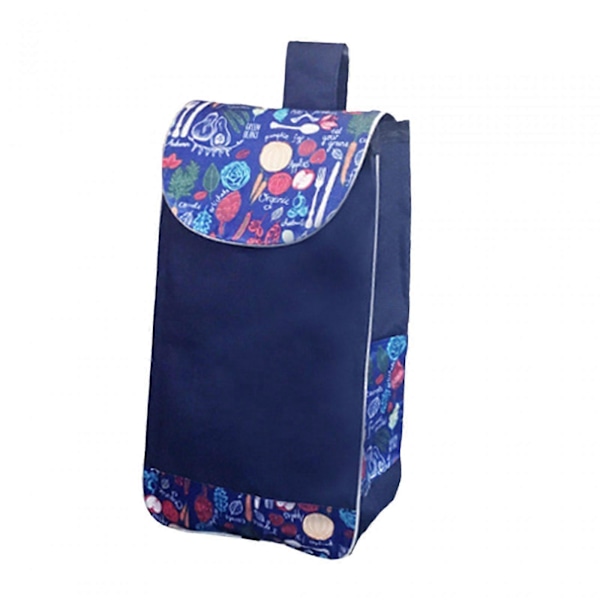 Indkøbsvogn Erstatningstaske Stor Kapacitet Oxford Stof Vandtæt til Brugsvogn Slidstærk med Sidelommer og Baglomme Trolley Taske Style C Thickened