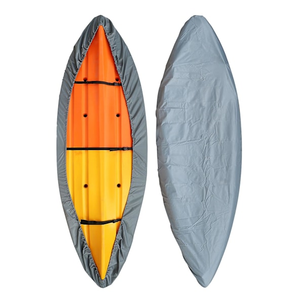 Kajakovertræk Vandtæt UV-bestandigt Kajakovertræk Udendørs Kajak Opbevaring Støvovertræk til Båd Kajak Kano Dark grey M For kayak length 3.1
