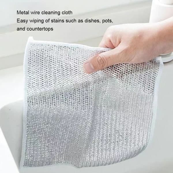 20x Grå Multifunksjonelle Metalltråd Oppvaskkluter Premium Nylon
