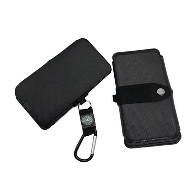 Solcellelader 9W Solcellepanel Sammenleggbart 5V USB-uttak Enheter Bærbare Solcellepaneler for Smarttelefonlading, 5 Paneler