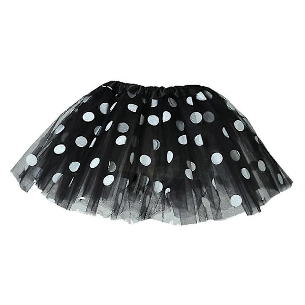 Tutu-kjol för barn Shaggy-kjol för barn Mesh-kjol Black