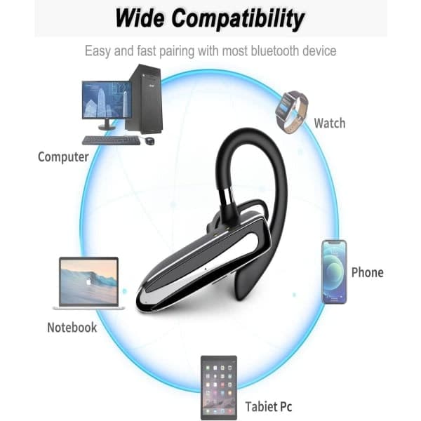 Bluetooth headset med mikrofon handsfree