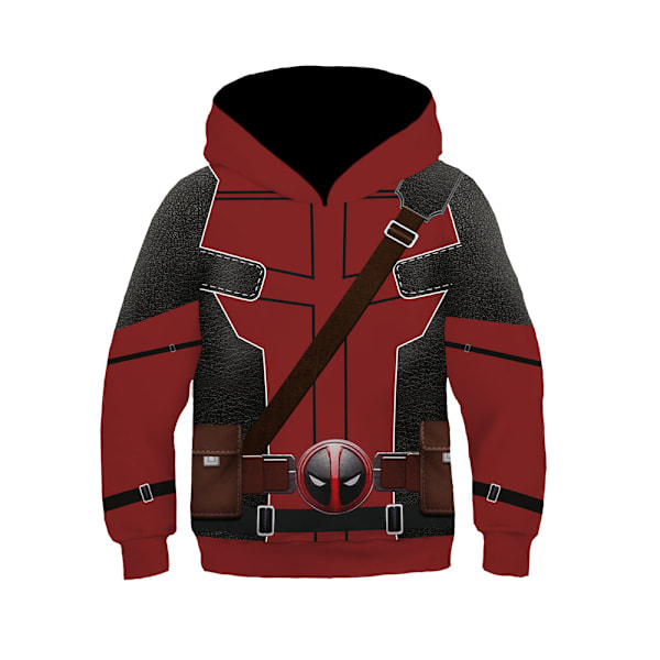 Deadpool och Wolverine Hoodie Cosplay Kostymtröja för Män Kvinnor Barn 3D Nyhet Huvtröja Topp Red M