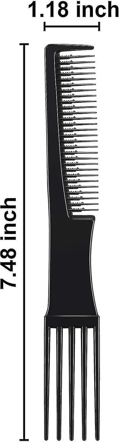 3 pakkausta Lift Combs Fork Combs Prong Combs Double End Rake Combs Styling Combs Black