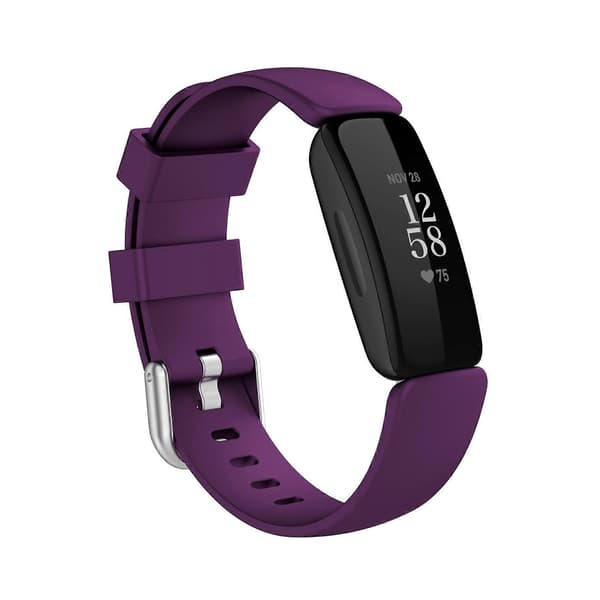 För Fitbit Inspire 2 TPE-armband Dark Purple