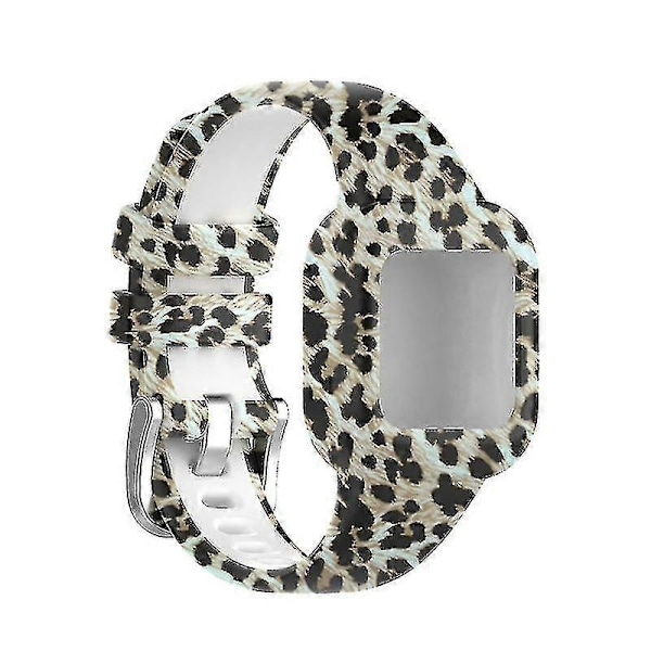 Til Garminfit Jr 3/garmin Vivofit Jr 3 Åndbar Rem Svedtæt Anti-ridse H Brown Leopard