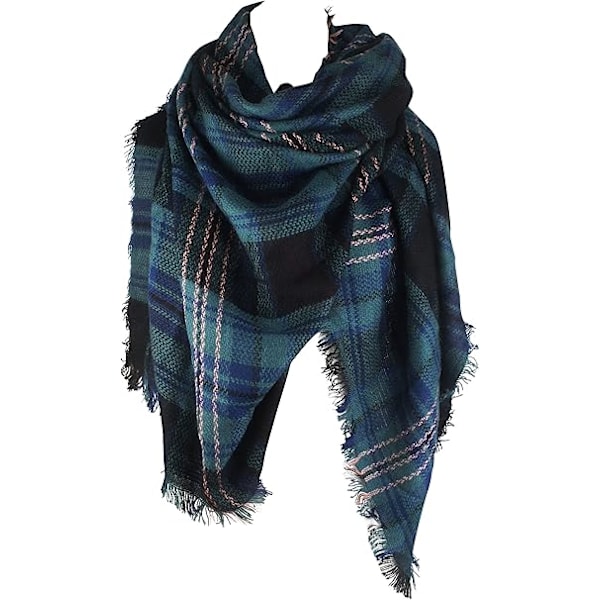 Women's Fall Winter Scarf Classic Tassel Plaid Tartan Warm Soft Chunky Large Blanket Wrap Shawl Scarves