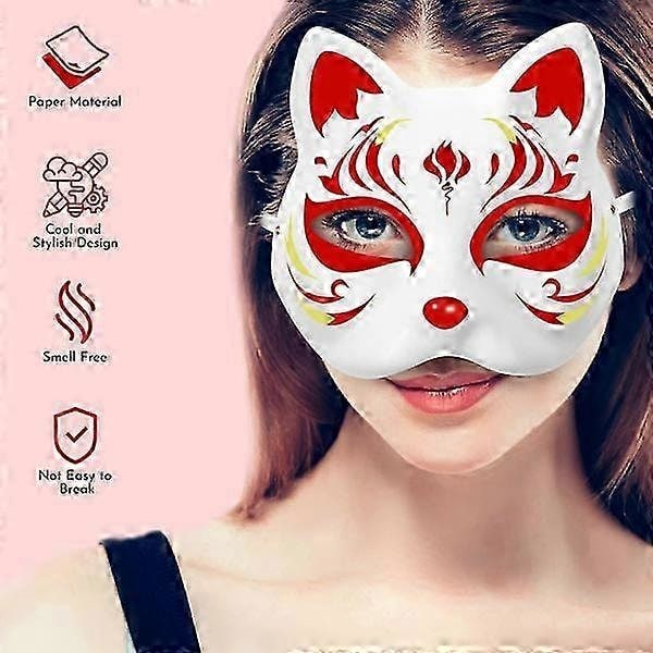 10 kpl Therian Naamio Kissa Kettu Naamio Therian Halloween Naamio Therian Puku Lapsille Aikuisille Tom Naamio Joulujuhliin & Therian WELLNGS - KYLLÄ