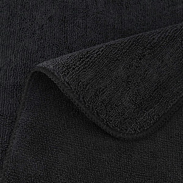 Premium Mikrokuituliina, 30 x 30 cm (12 kpl) (Musta)