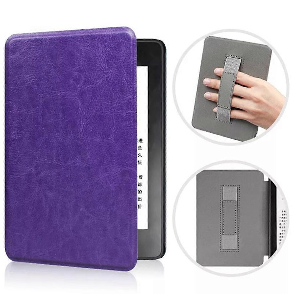 Slimshell-kotelo 7 tuuman Kindle Paperwhitelle (12. sukupolvi) 2024 Premium PU -kansi purple