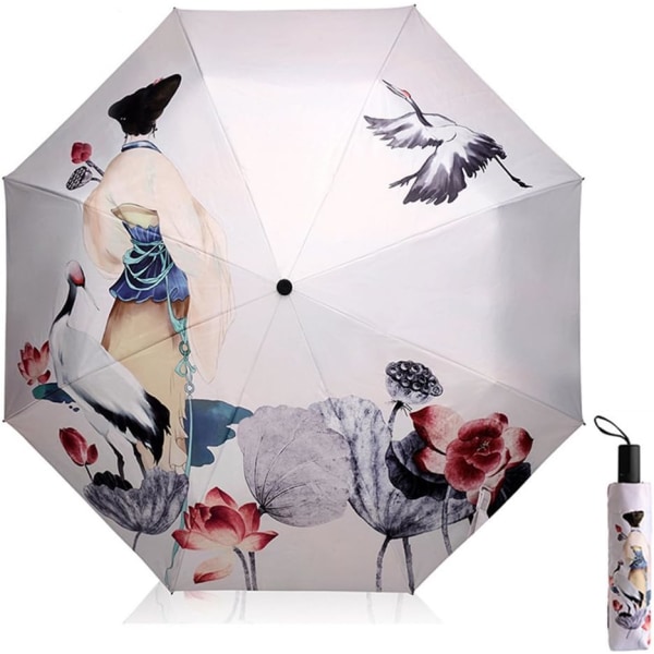 Sun Umbrella for Women UV Protection Umbrella Lady Folding Umbrellas Small Lightweight 210T 8 Bones Parasols