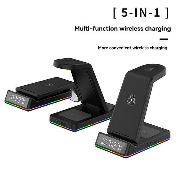 5-i-1 trådløs laderstativ for iPhone Apple