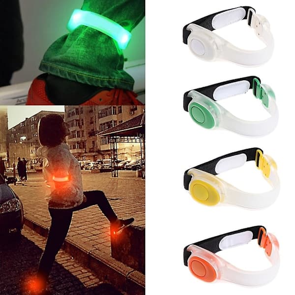 Lysende LED-armbånd for løping, reflekterende blinking for sykling, jogging og camping